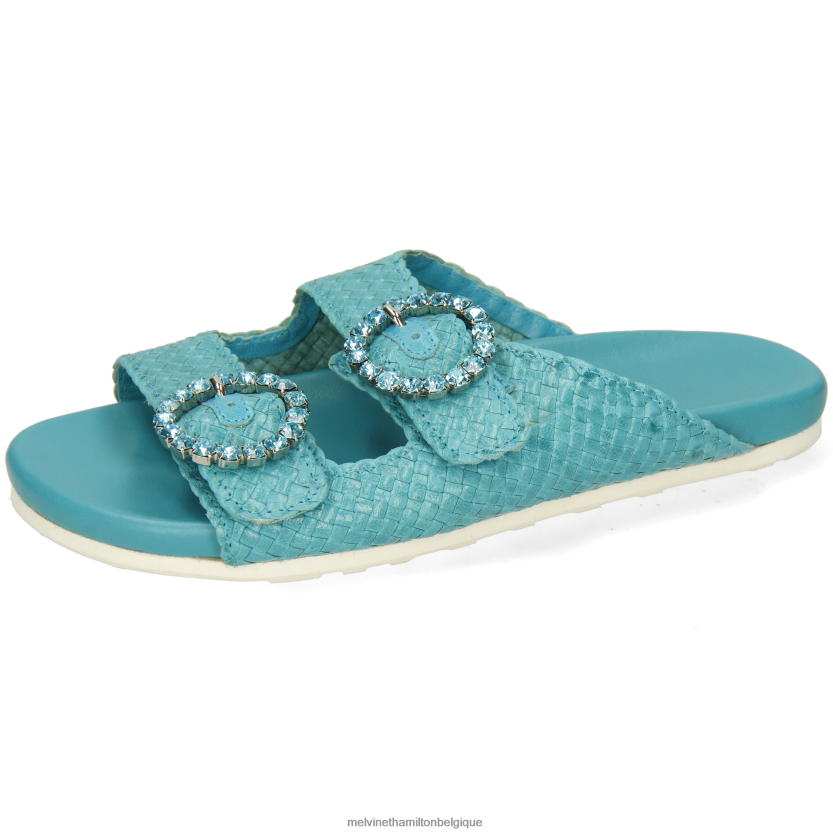 Melvin & Hamilton femmes Pétra 1 R442281574 mules turquoise