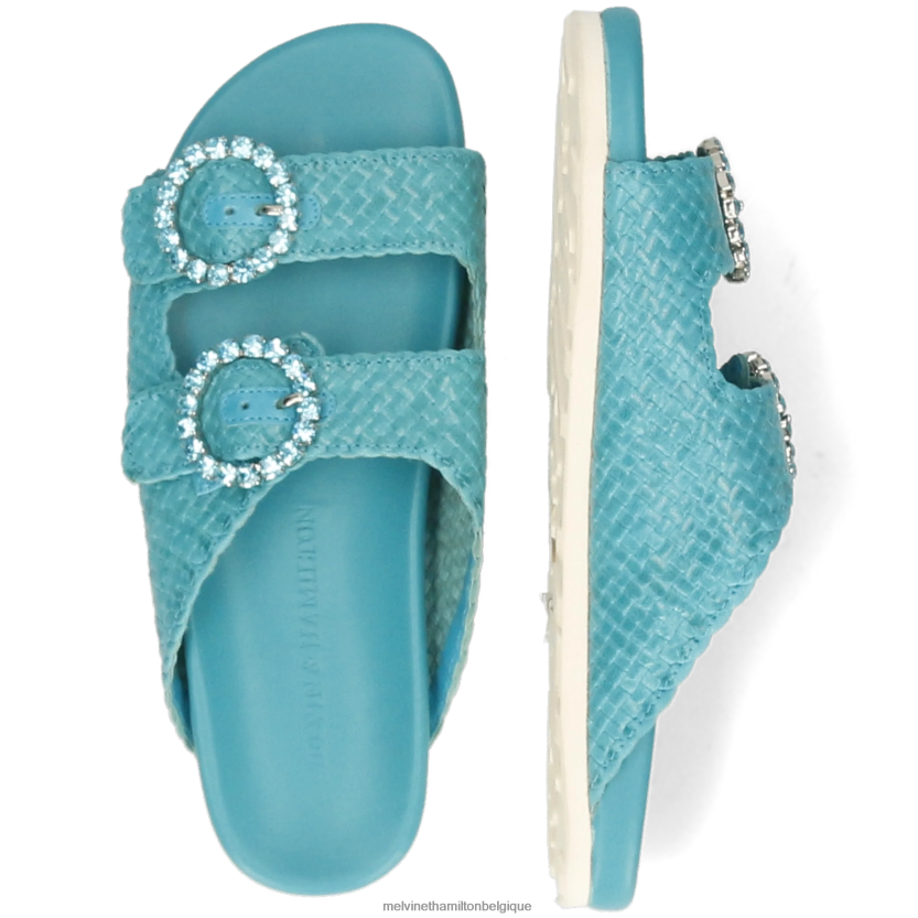 Melvin & Hamilton femmes Pétra 1 R442281574 mules turquoise