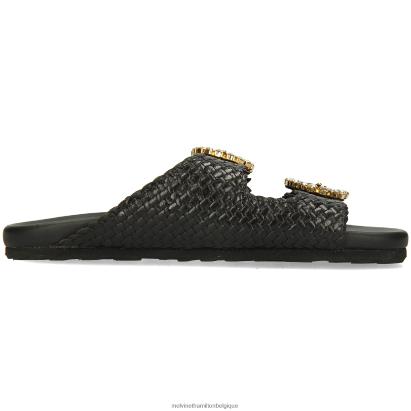 Melvin & Hamilton femmes Pétra 1 R442281629 mules noir