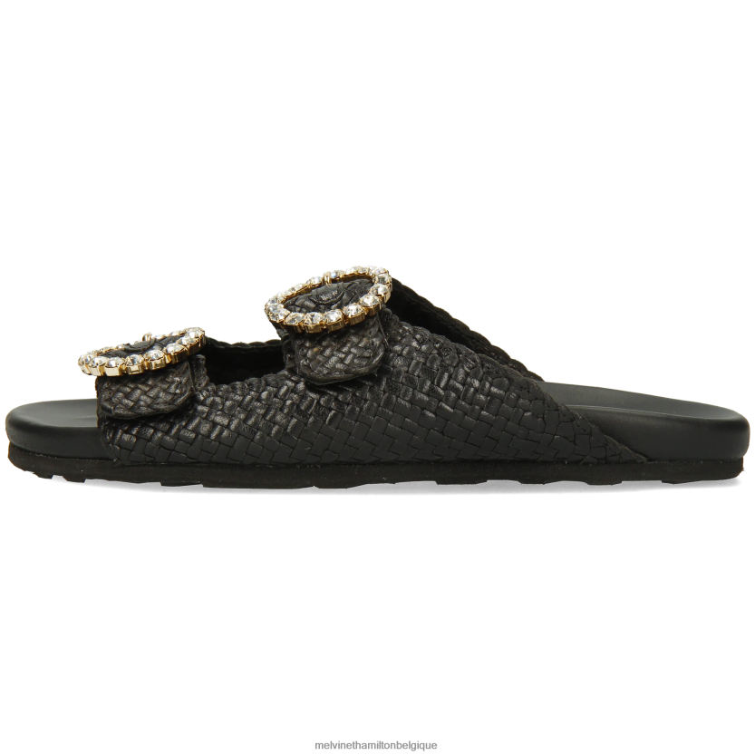 Melvin & Hamilton femmes Pétra 1 R442281629 mules noir