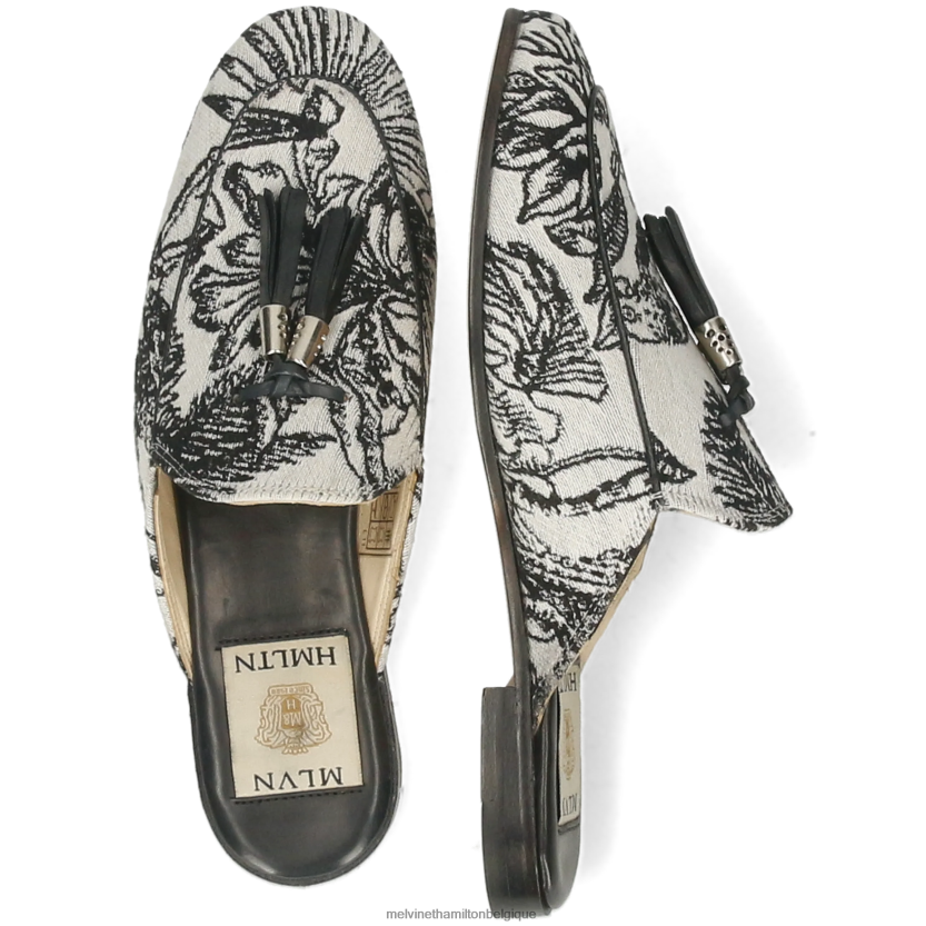 Melvin & Hamilton femmes écarlate 2 R442281541 mules noir
