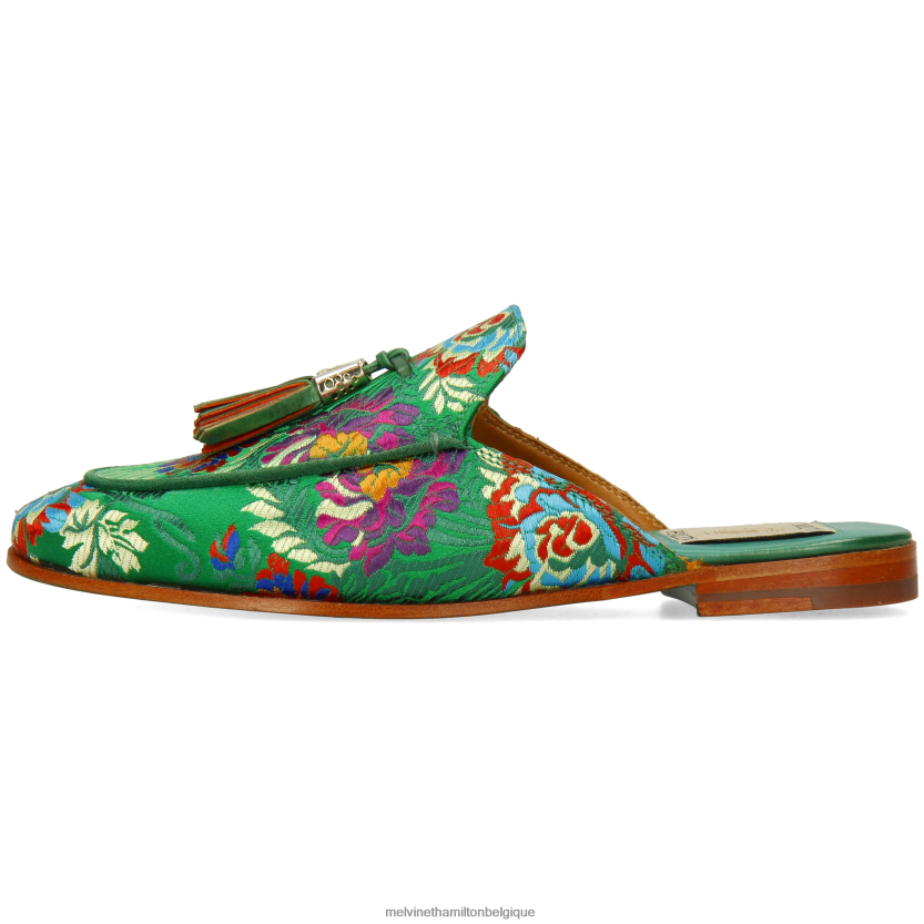 Melvin & Hamilton femmes écarlate 2 R442281626 mules vert