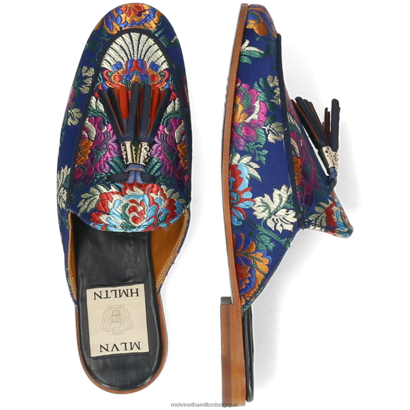 Melvin & Hamilton femmes écarlate 2 R442281743 mules bleu