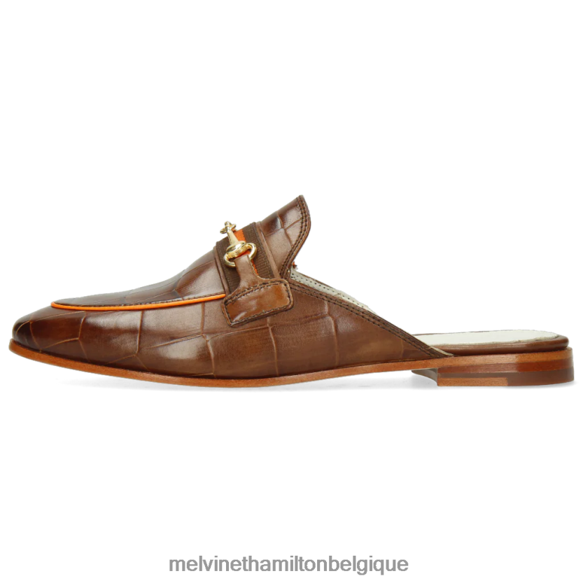 Melvin & Hamilton femmes écarlate 46 R442281708 mules brun