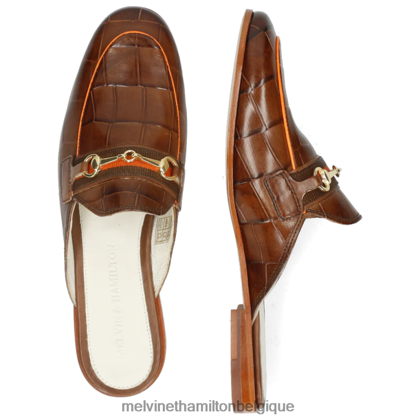 Melvin & Hamilton femmes écarlate 46 R442281708 mules brun