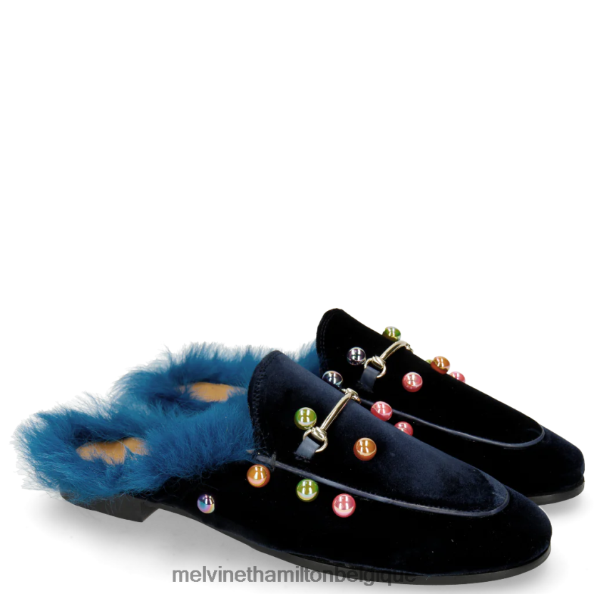 Melvin & Hamilton femmes écarlate 4 R442281746 mules bleu