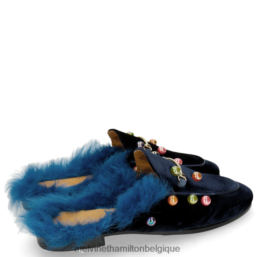 Melvin & Hamilton femmes écarlate 4 R442281746 mules bleu