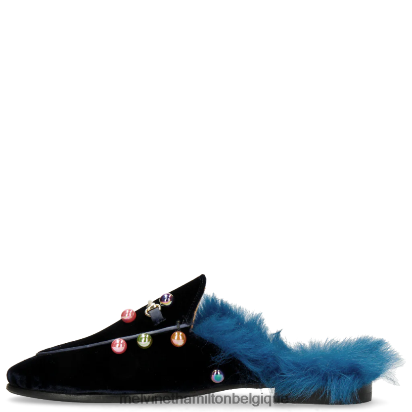 Melvin & Hamilton femmes écarlate 4 R442281746 mules bleu