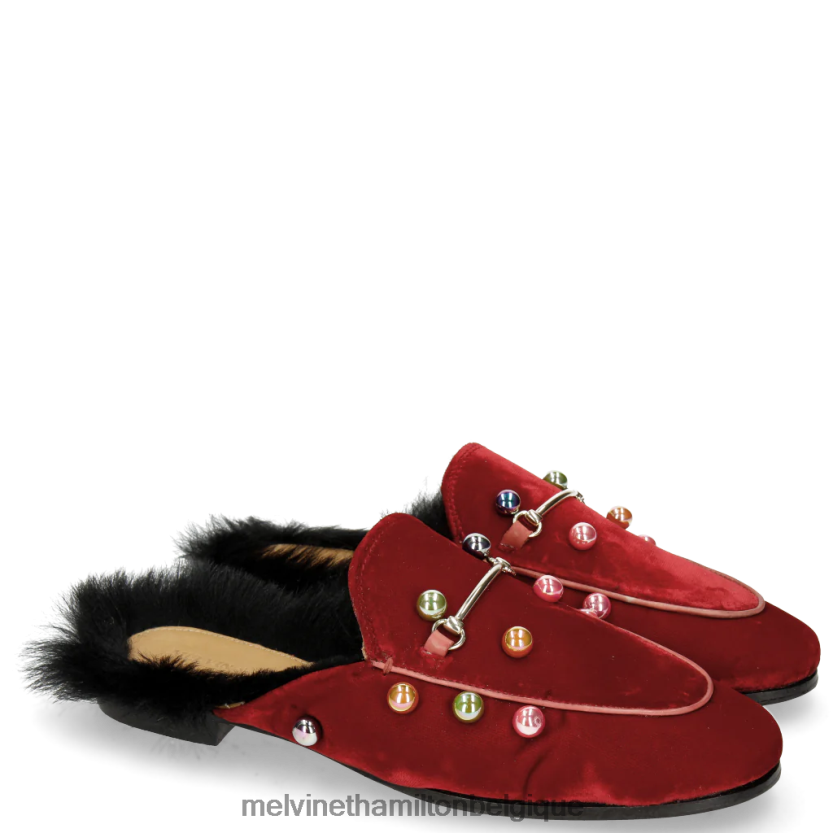 Melvin & Hamilton femmes écarlate 4 R442281751 mules rouge