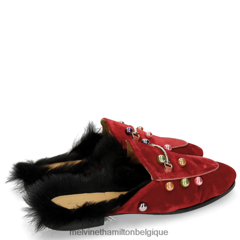Melvin & Hamilton femmes écarlate 4 R442281751 mules rouge
