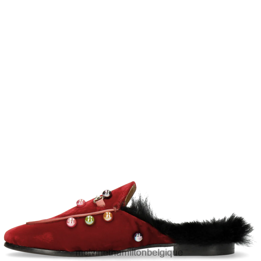 Melvin & Hamilton femmes écarlate 4 R442281751 mules rouge