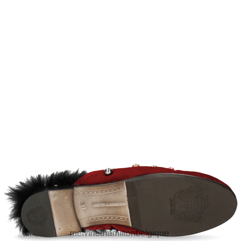 Melvin & Hamilton femmes écarlate 4 R442281751 mules rouge