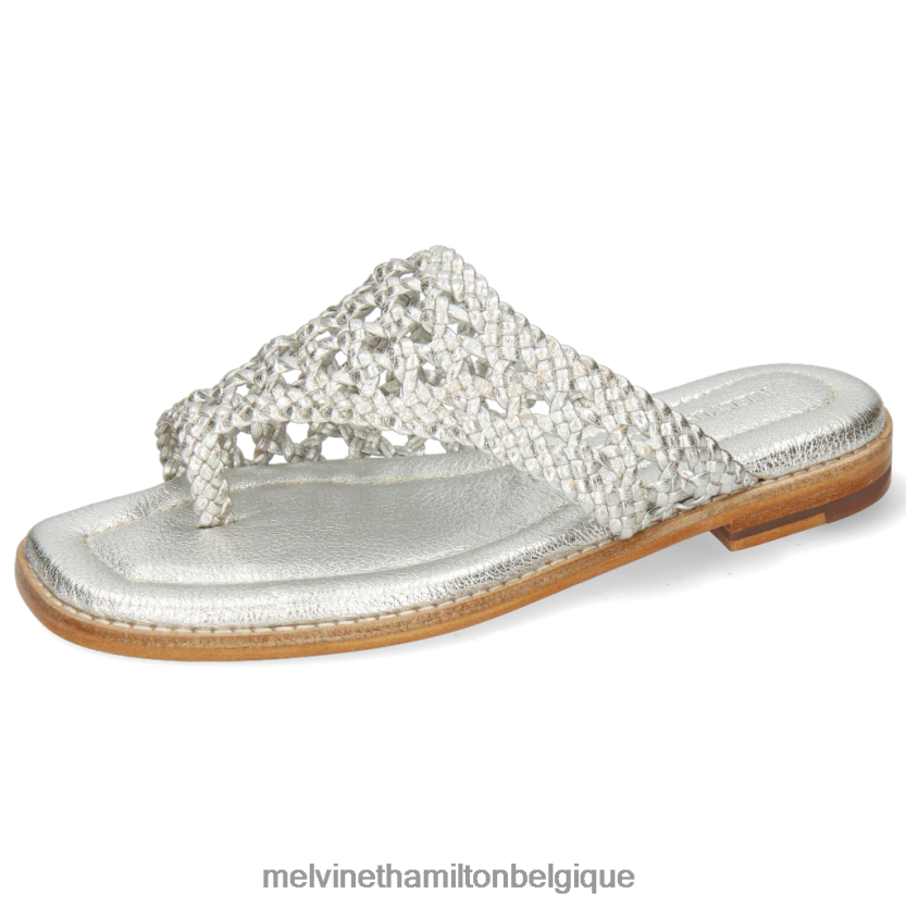 Melvin & Hamilton femmes Élodie 16 R442281681 mules argent