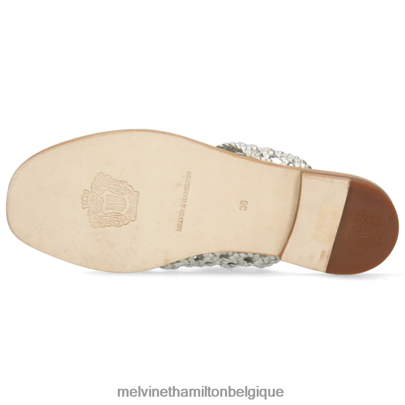 Melvin & Hamilton femmes Élodie 16 R442281681 mules argent