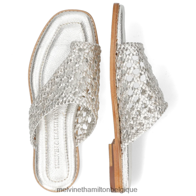 Melvin & Hamilton femmes Élodie 16 R442281681 mules argent