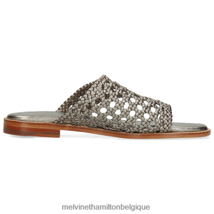 Melvin & Hamilton femmes Élodie 16 R442281749 mules argent