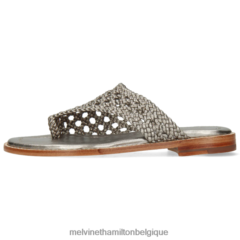 Melvin & Hamilton femmes Élodie 16 R442281749 mules argent