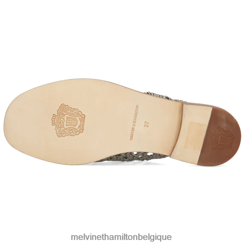 Melvin & Hamilton femmes Élodie 16 R442281749 mules argent