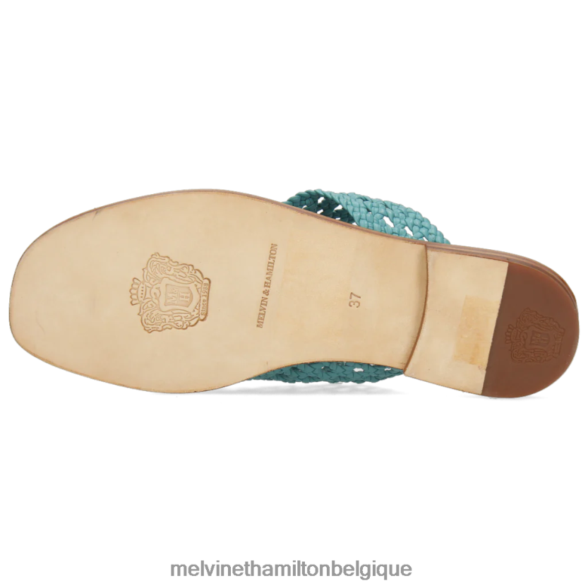 Melvin & Hamilton femmes Élodie 16 R442281766 mules turquoise