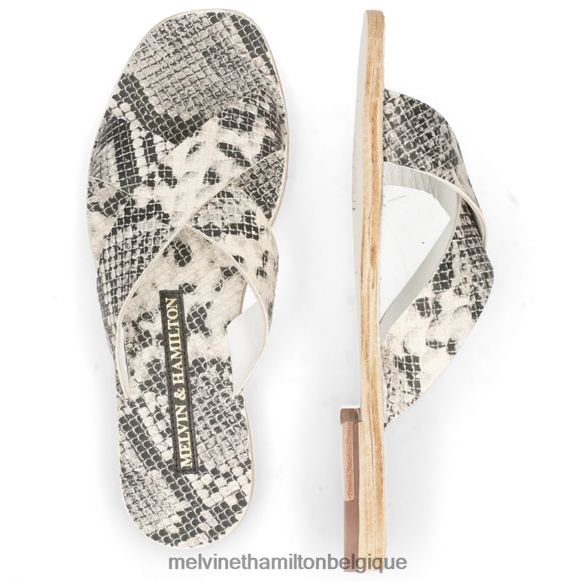 Melvin & Hamilton femmes Élodie 18 R442281757 mules gris