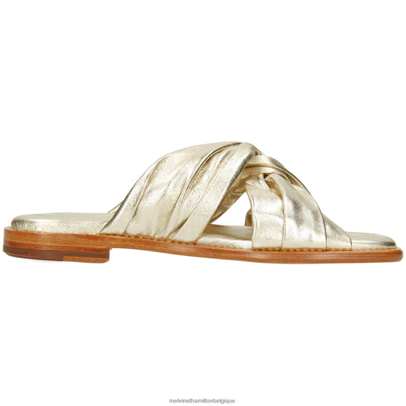 Melvin & Hamilton femmes Élodie 22 R442281601 mules or