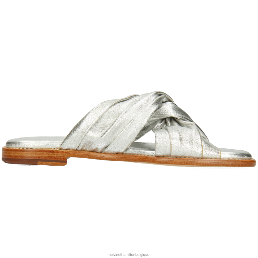 Melvin & Hamilton femmes Élodie 22 R442281614 mules argent