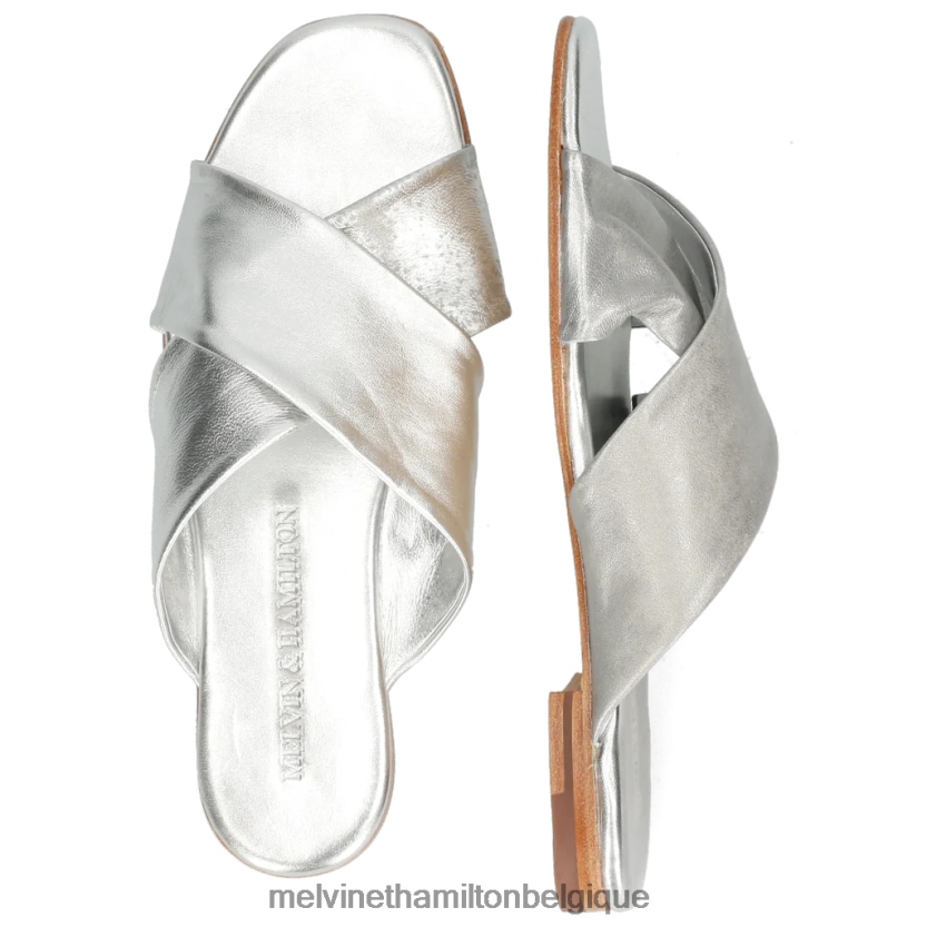 Melvin & Hamilton femmes Élodie 47 R442281773 mules argent