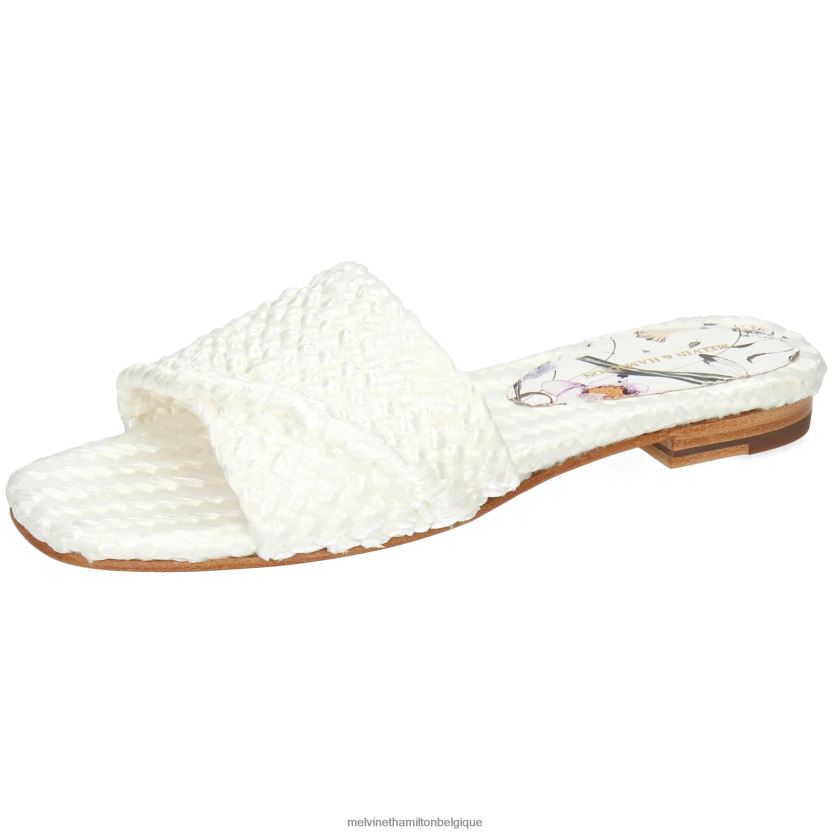 Melvin & Hamilton femmes Élodie 53 R442281696 mules blanc