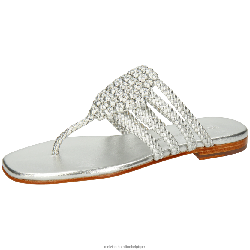 Melvin & Hamilton femmes Élodie 61 R442281566 mules argent