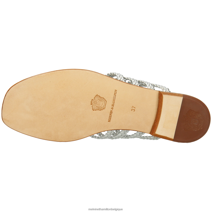 Melvin & Hamilton femmes Élodie 61 R442281566 mules argent