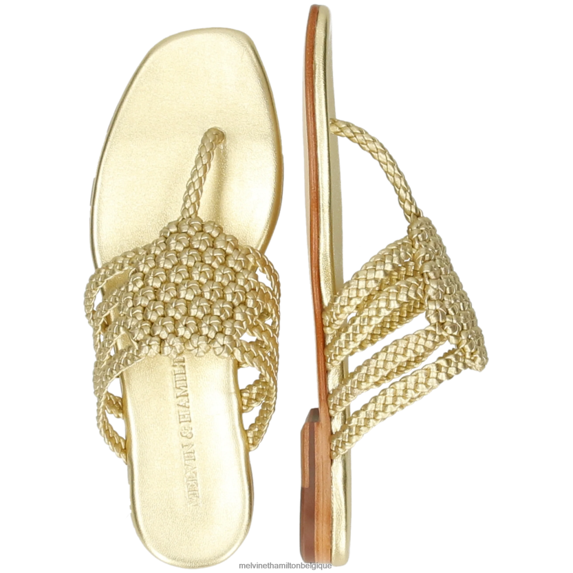 Melvin & Hamilton femmes Élodie 61 R442281567 mules or