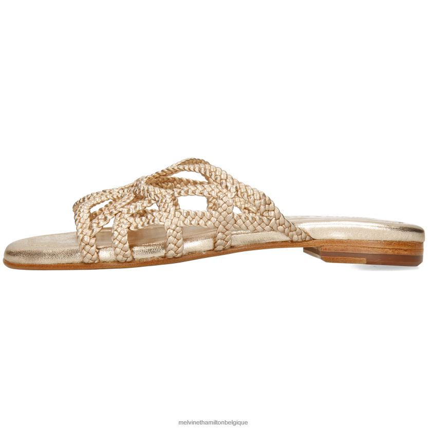 Melvin & Hamilton femmes Élodie 64 R442281547 mules or