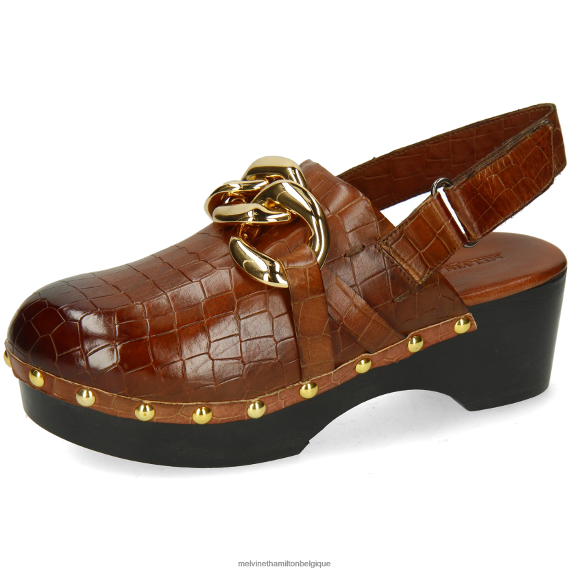 Melvin & Hamilton femmes flore 1 R442281986 sabots brun