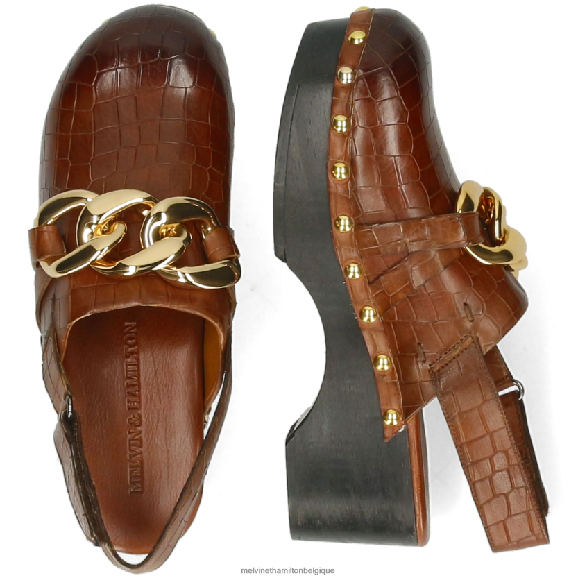 Melvin & Hamilton femmes flore 1 R442281986 sabots brun