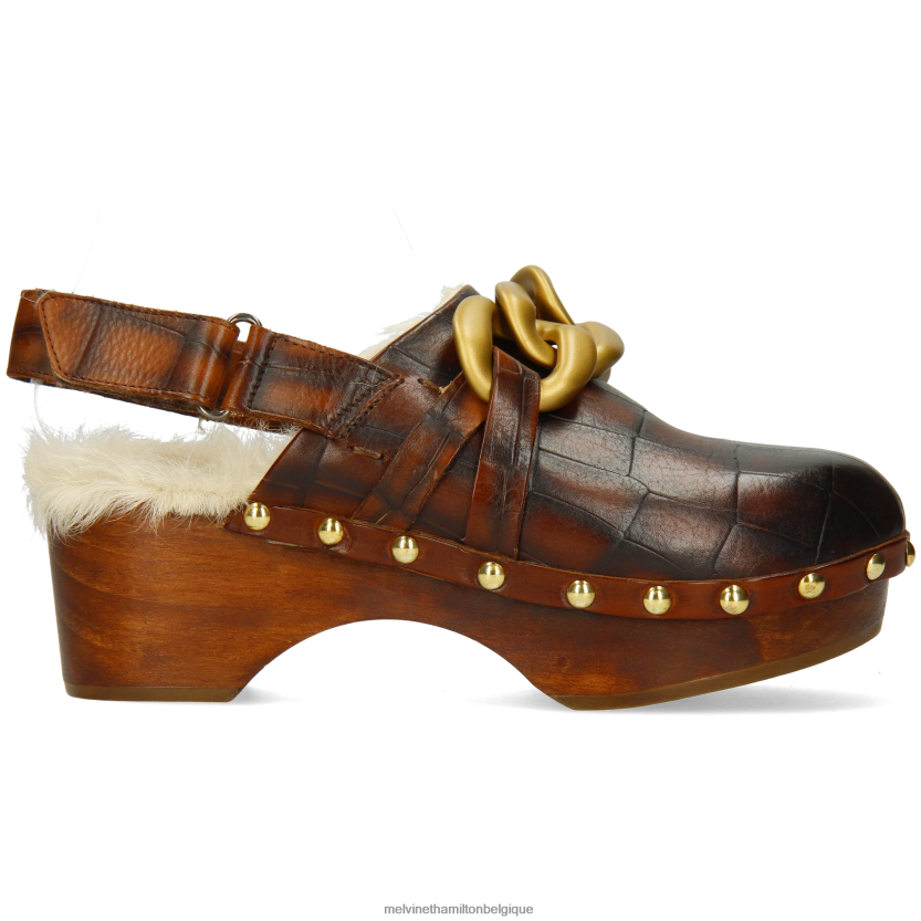 Melvin & Hamilton femmes flore 1 R442281990 sabots brun