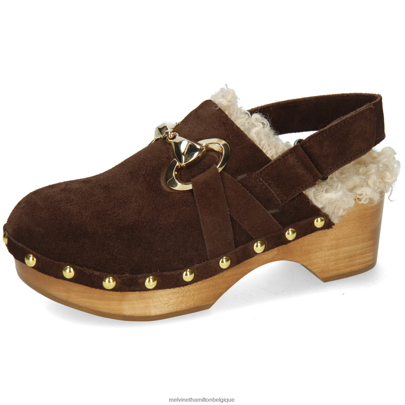 Melvin & Hamilton femmes flore 1 R442281992 sabots brun