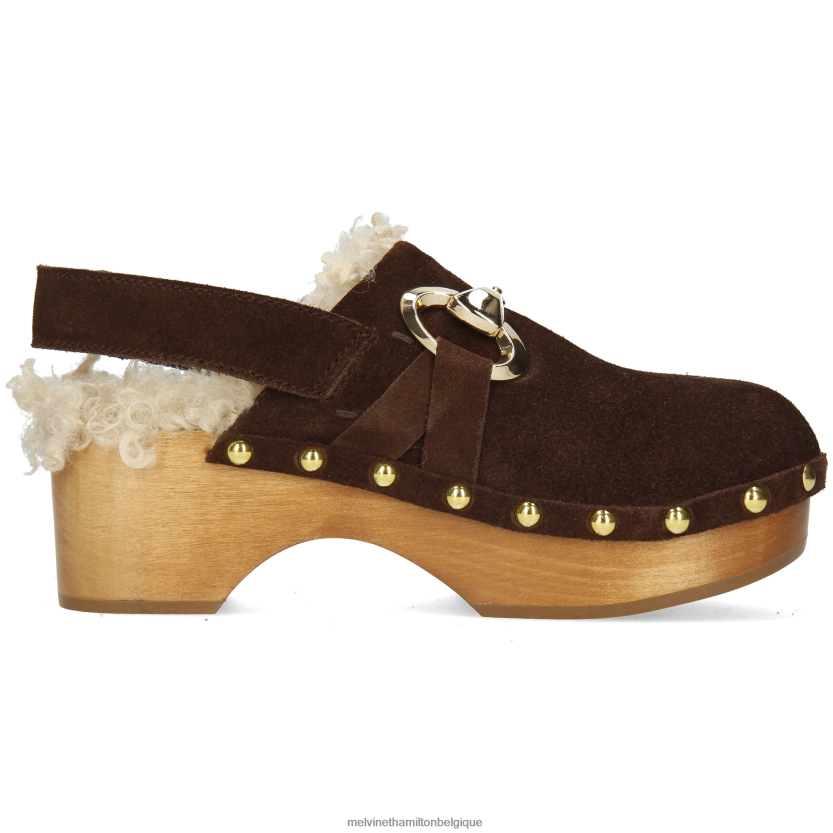 Melvin & Hamilton femmes flore 1 R442281992 sabots brun