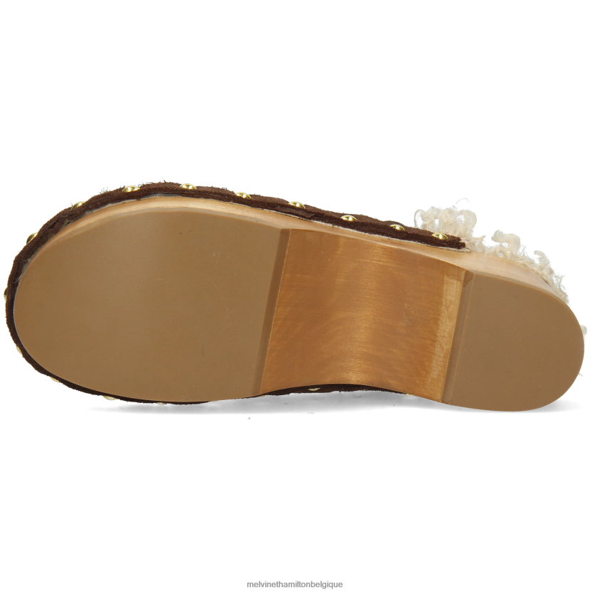 Melvin & Hamilton femmes flore 1 R442281992 sabots brun