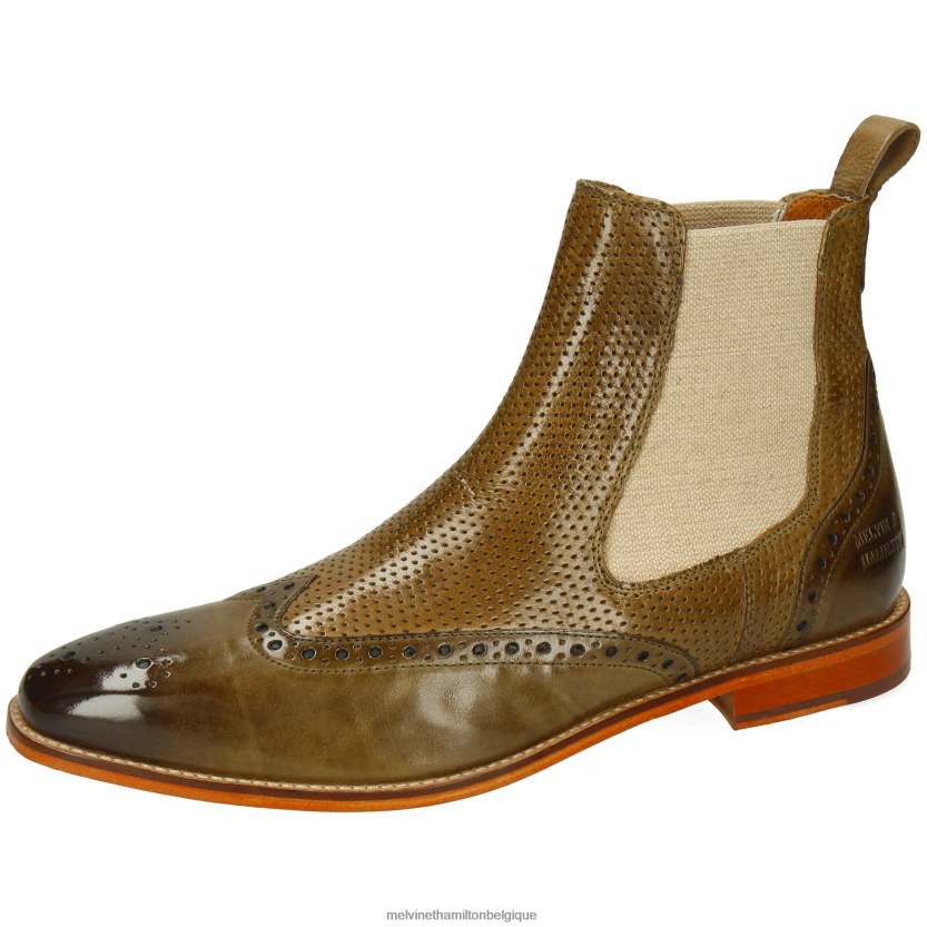 Melvin & Hamilton Hommes Alex 9 R4422848 bottines kaki