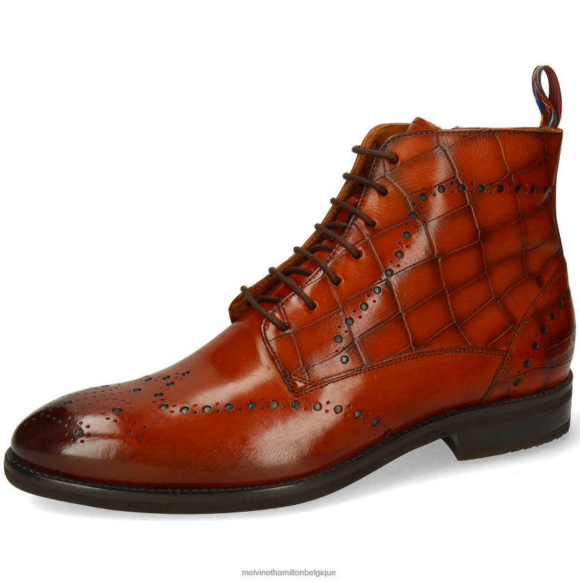 Melvin & Hamilton Hommes Bobby 9 R4422889 bottines orange