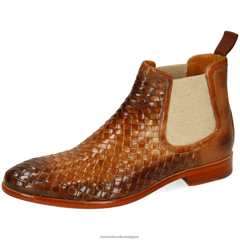 Melvin & Hamilton Hommes Brad 6 R4422814 bottines brun clair