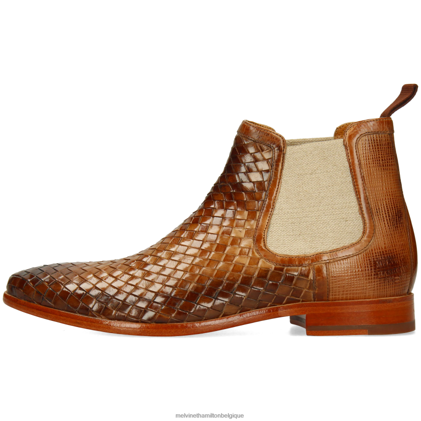 Melvin & Hamilton Hommes Brad 6 R4422814 bottines brun clair