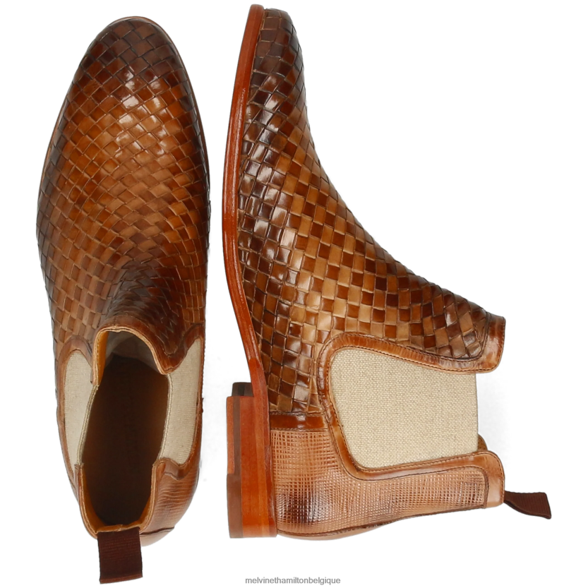 Melvin & Hamilton Hommes Brad 6 R4422814 bottines brun clair