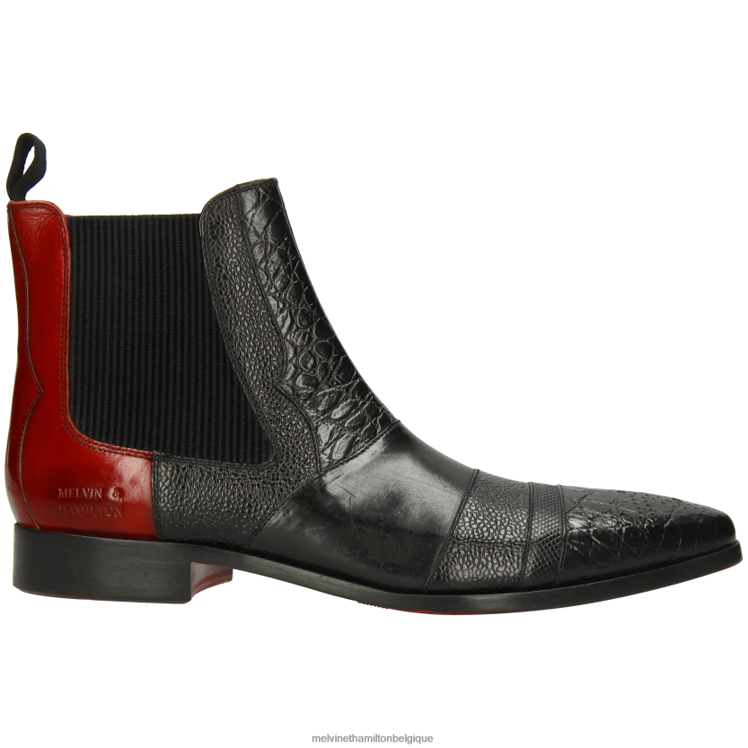 Melvin & Hamilton Hommes Elvis 12 R4422811 bottines noir