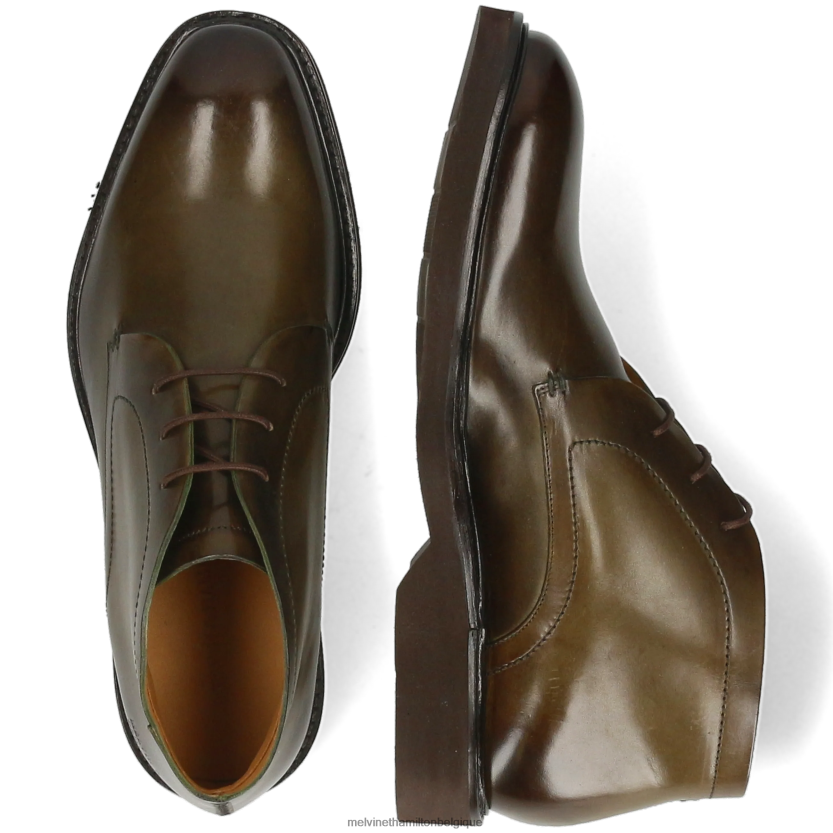 Melvin & Hamilton Hommes Félix 1 R4422877 bottines kaki