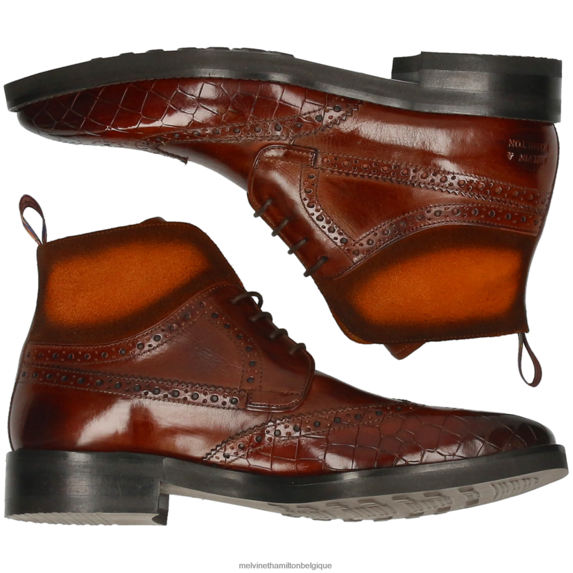 Melvin & Hamilton Hommes Jeff 34 R4422885 bottines brun