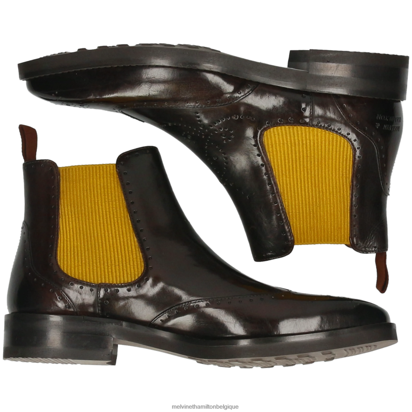 Melvin & Hamilton Hommes Jeff 35 R4422899 bottines brun
