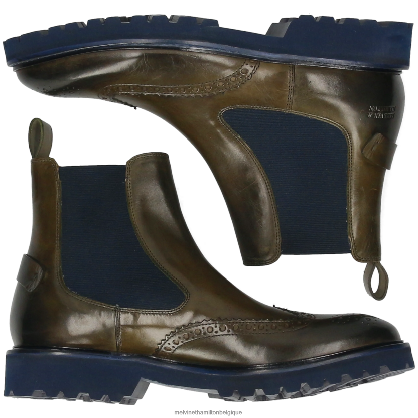 Melvin & Hamilton Hommes Matthieu 49 R4422882 bottines kaki