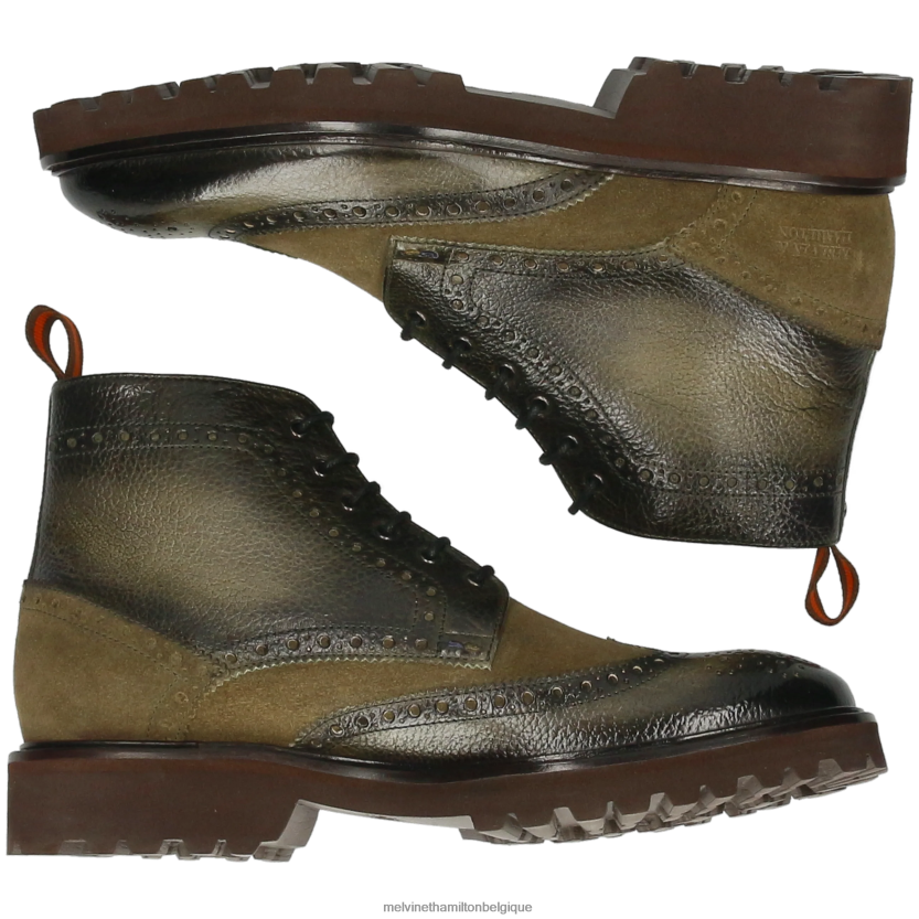 Melvin & Hamilton Hommes Matthieu 7 R4422875 bottines kaki