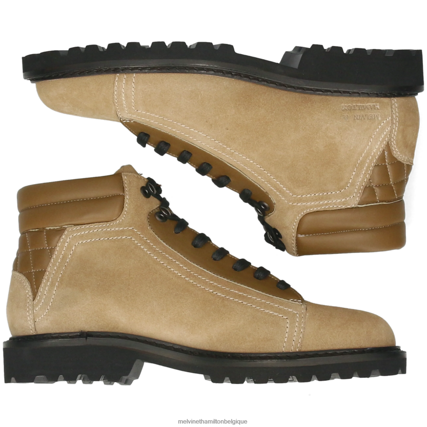Melvin & Hamilton Hommes cliquet 3 R44228108 bottines beige